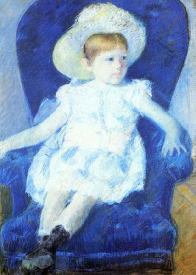 Mary Cassatt Elsie in a Blue Chair oil painting image